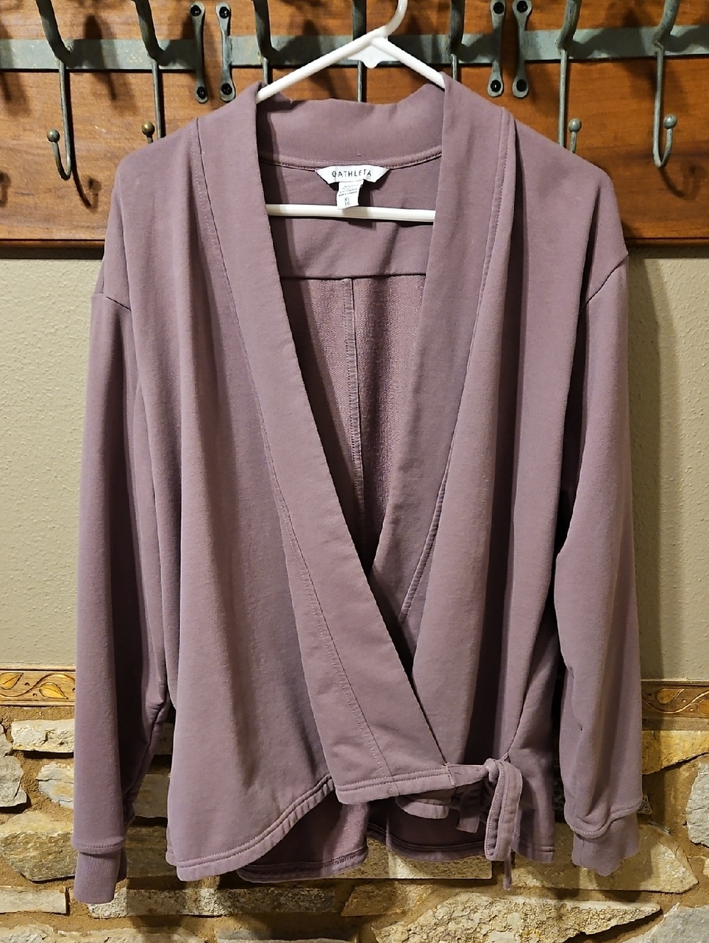 Athleta Soft Sweatshirt Style Wrap Top Size XL